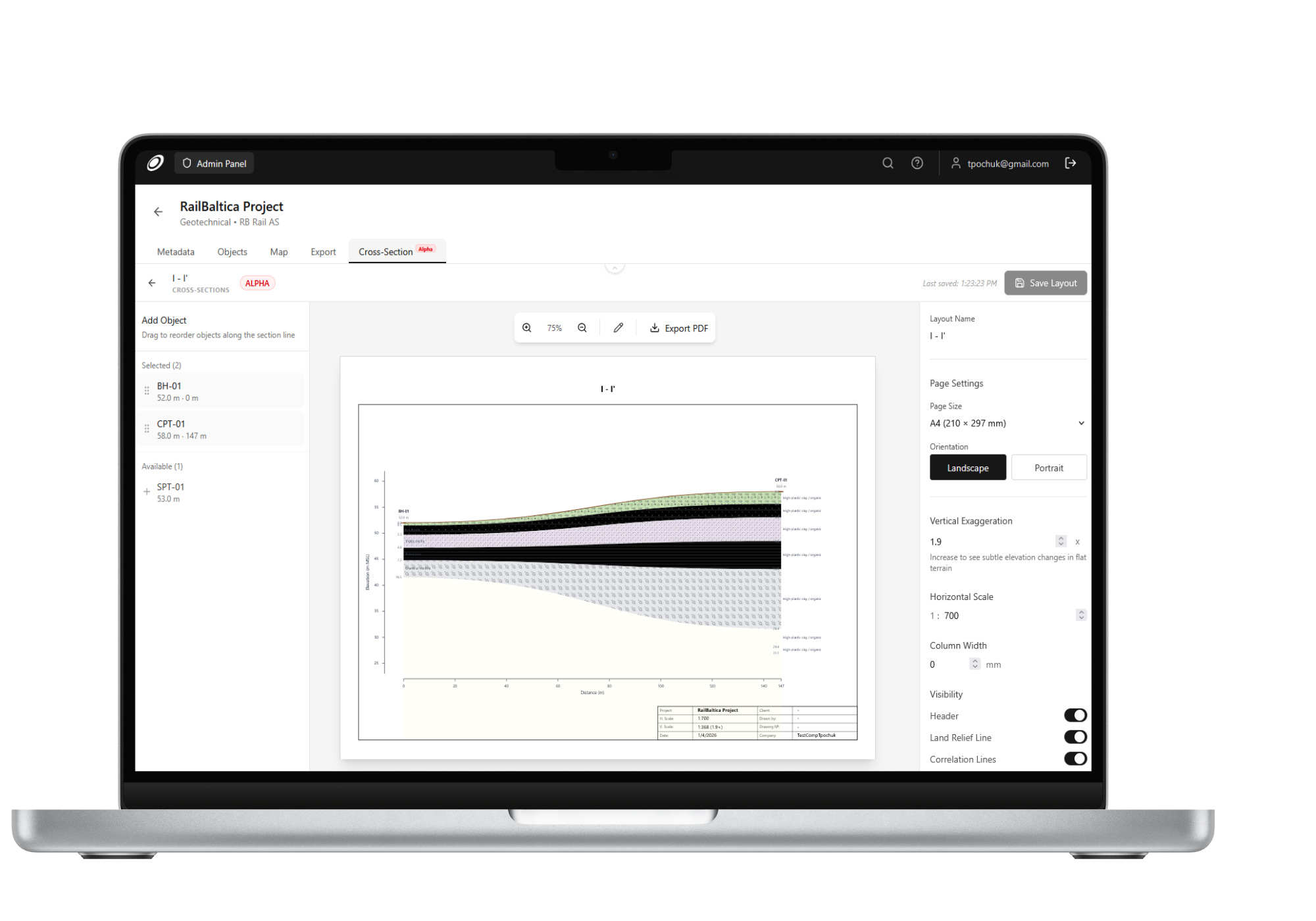 Borebase Application Interface