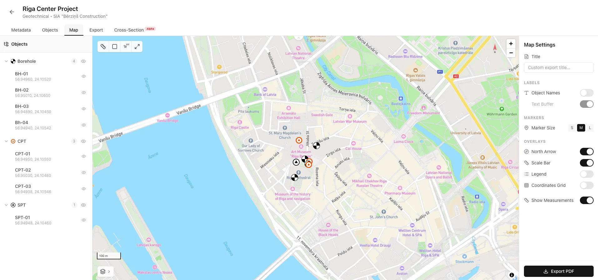 Map Tab Interface Overview